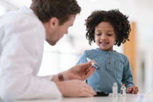 Child with doctor