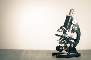 Vintage microscope