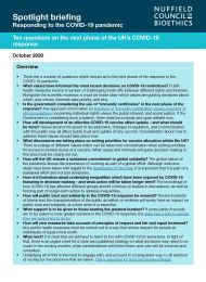 Ethical considerations in the next phase of the COVID 19 response Page 1